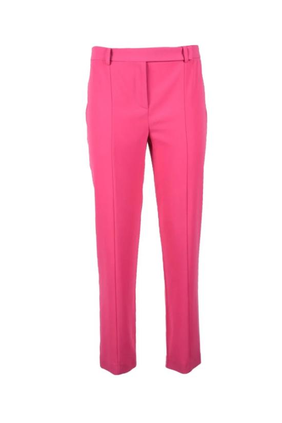  파트리지아페페 스트레이트 팬츠 푸시아 컬러의 슬림핏 스트레치  (미드라이즈 허리, 크롭 기장)