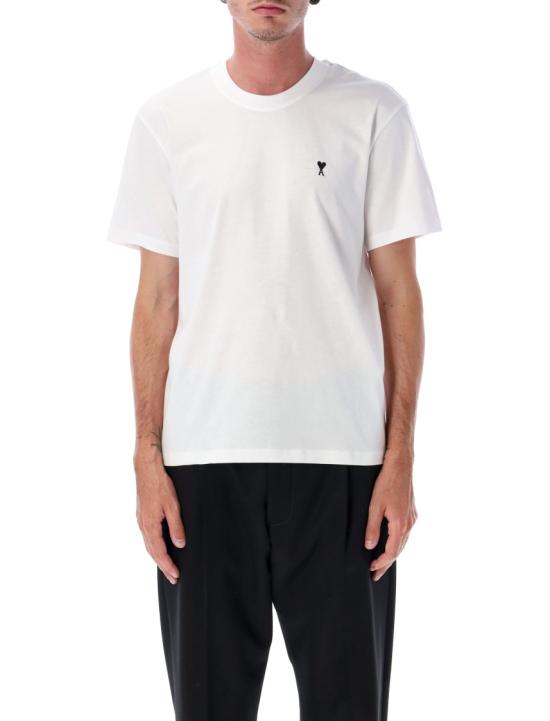 26FW 아미 스몰 하트 로고 라이트 코튼 저지 티셔츠 HTS346724100 White