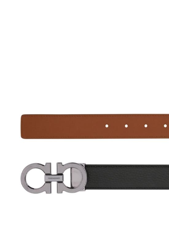 25FW 살바토레 페라가모 벨트 670574DOUBLEADJUS786347002 Brown - SALVATORE FERRAGAMO