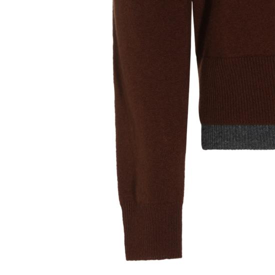 26FW 마르니 집업 니트 POMG0096Q0UFX331MXM53 Brown - MARNI