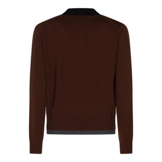 26FW 마르니 집업 니트 POMG0096Q0UFX331MXM53 Brown - MARNI