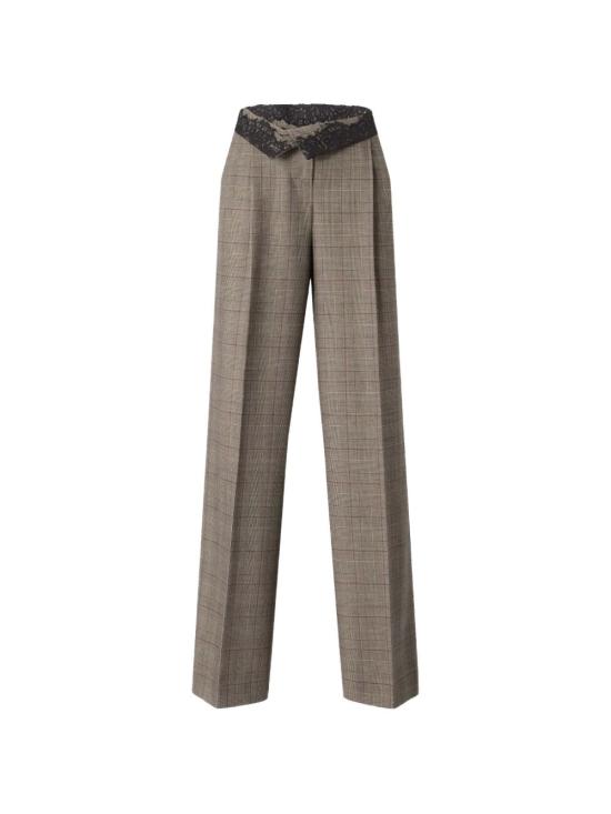 26FW 핑코 수트 팬츠 107476PLUMERIA A3FFCYZ Beige - PINKO