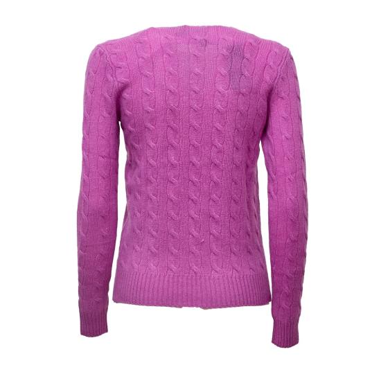 26FW 폴로 랄프로렌 폴로 자수 케이블 니트 스웨터 211971865506 Pink - POLO RALPH LAUREN