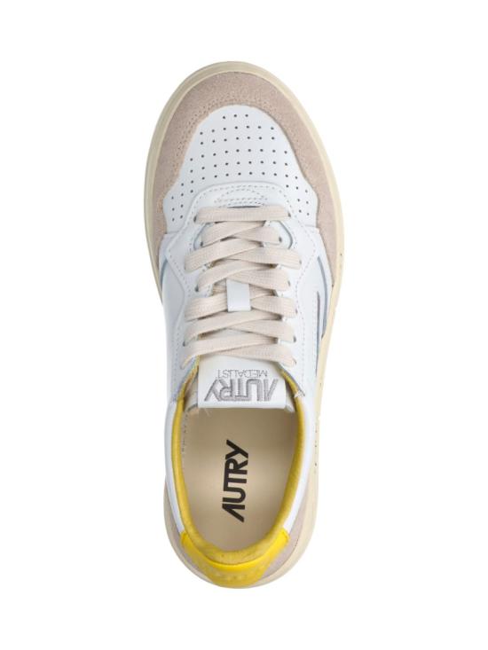 26FW 오트리 메달리스트 로우 레더 스니커즈 AULWMA12 White - AUTRY