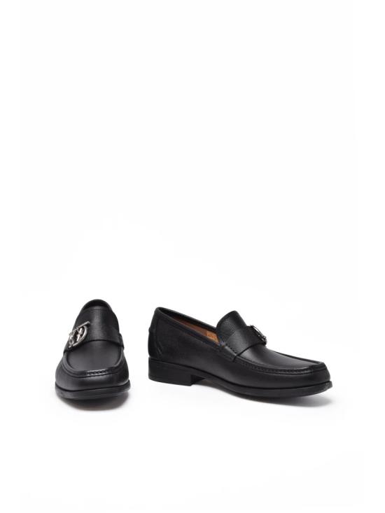25FW 살바토레 페라가모 로퍼 블랙 레더 리누스 - SALVATORE FERRAGAMO