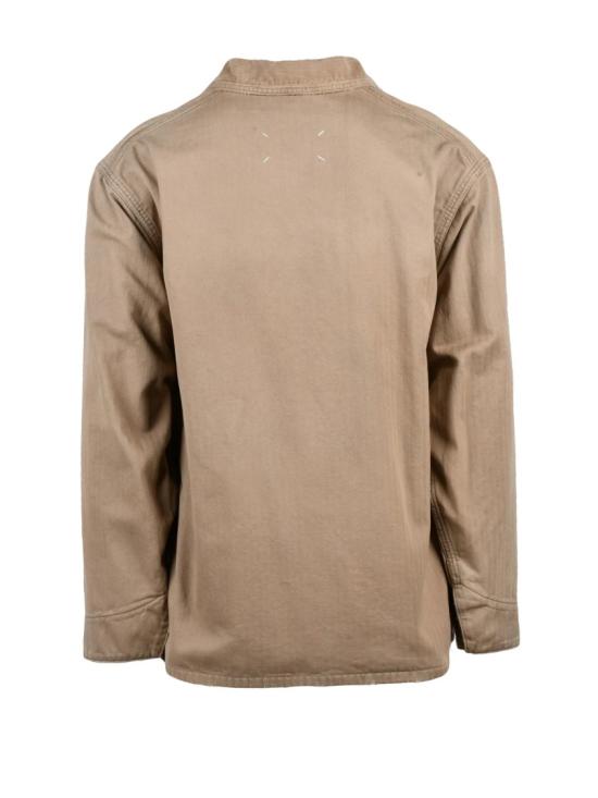 25FW MM6 메종마르지엘라 자켓 베이지 코튼 스톤워싱 재킷 - MM6 MAISON MARGIELA