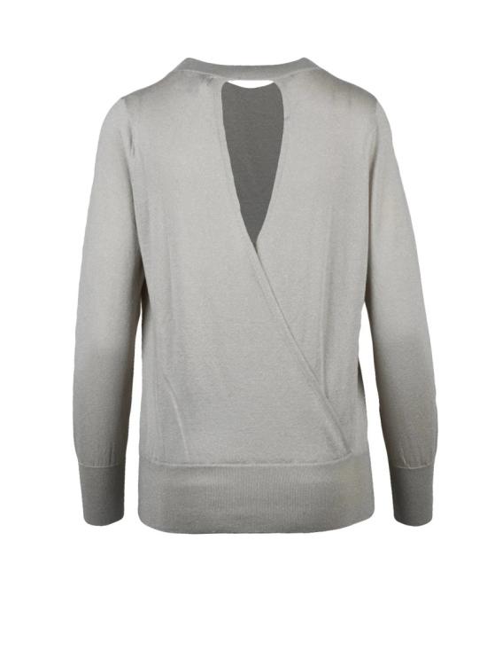 25FW Quilisia 스웨터 뒷면 디테일이 독특한 메리노 울 라메 스웨터 - OTHER BRANDS