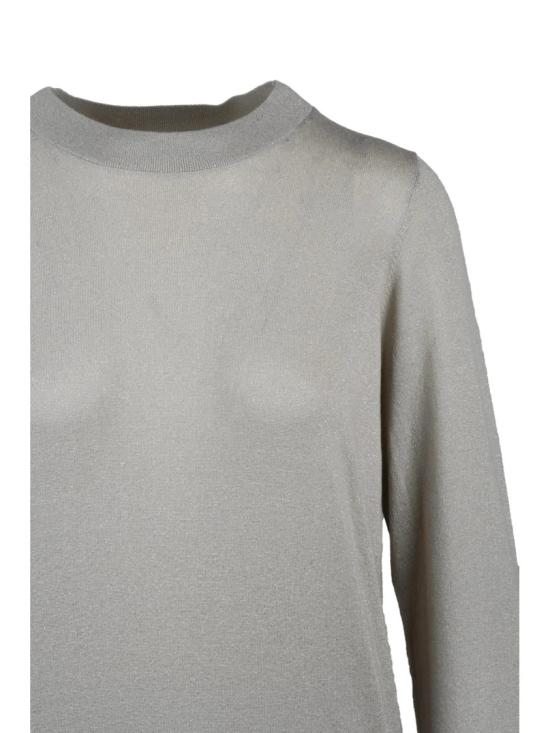 25FW Quilisia 스웨터 뒷면 디테일이 독특한 메리노 울 라메 스웨터 - OTHER BRANDS