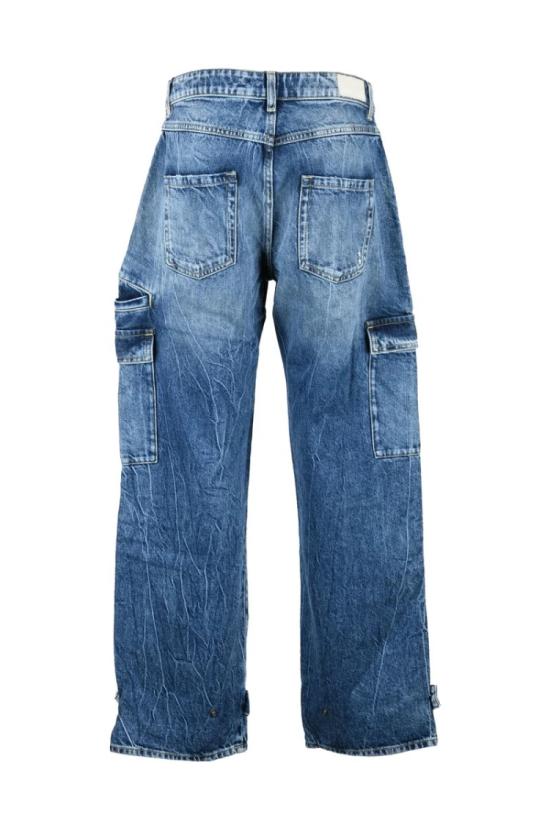  아이콘데님 팬츠 데님 팬츠 블루 카고  진 - ICON DENIM