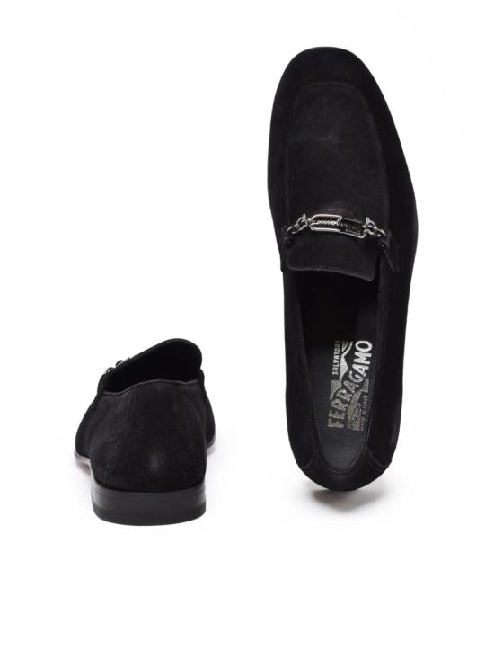 25FW 살바토레 페라가모 로퍼 블랙 스웨이드 루이스 - SALVATORE FERRAGAMO