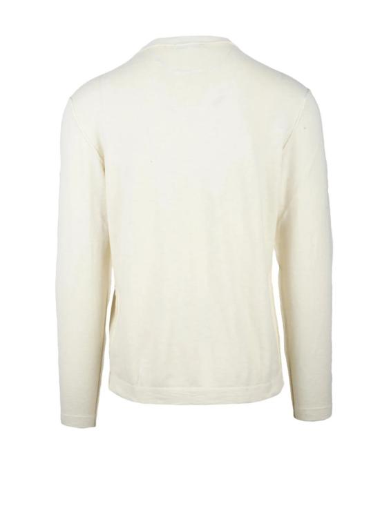 25SS 울앤코 니트웨어 흰색 크루넥 면 스웨터 - WOOL & CO