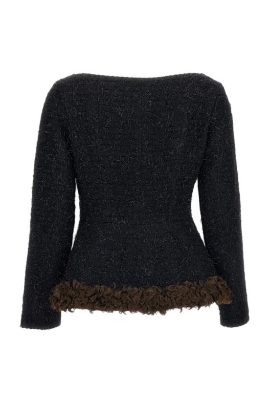 26FW 시몬로샤 자켓 6182F1262BLACKBROWN - SIMONE ROCHA