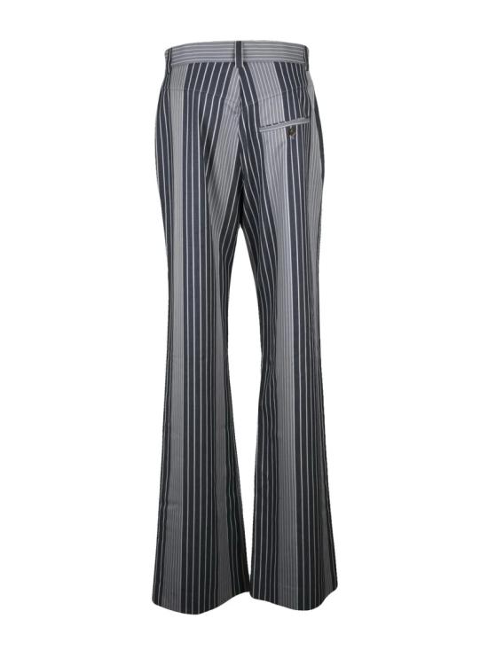 25FW 비비안웨스트우드 스트레이트 팬츠 하이웨이스트 세로 스트라이프 와이드 - VIVIENNE WESTWOOD