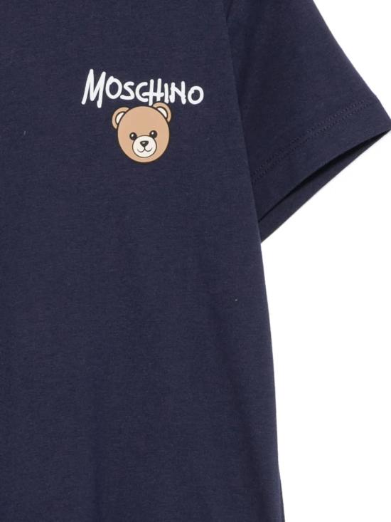 26FW [키즈] 모스키노 티셔츠 HUM05VLAA34 40016 Blu - MOSCHINO
