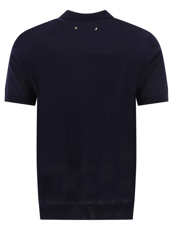 26FW 골든구스 폴로 티셔츠 GMP01412P00104150501 Blue - GOLDEN GOOSE