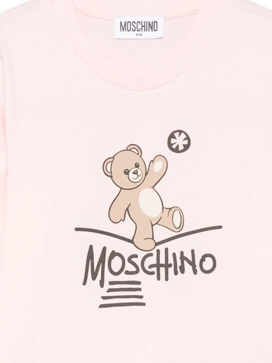 26FW [키즈] 모스키노 티셔츠 HZO00JLAA20 50209 Rosa - MOSCHINO