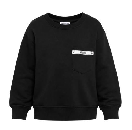 26FW 모스키노 긴팔 티셔츠 HMF09P LCA92 60100 Black
