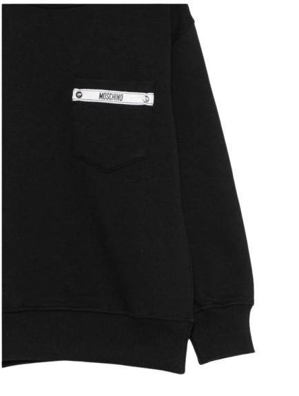 26FW 모스키노 긴팔 티셔츠 HMF09P LCA92 60100 Black - MOSCHINO