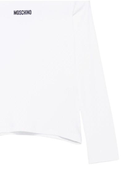 26FW [키즈] 모스키노 티셔츠 HAO011 LBA39 10101 White - MOSCHINO