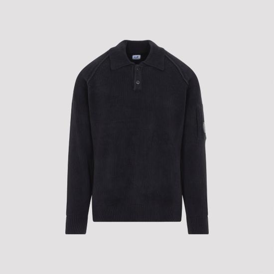 26FW 씨피 컴퍼니 폴로 티셔츠 21CMKN198A 005558G 888 TOTALECLIPSE - C.P. COMPANY