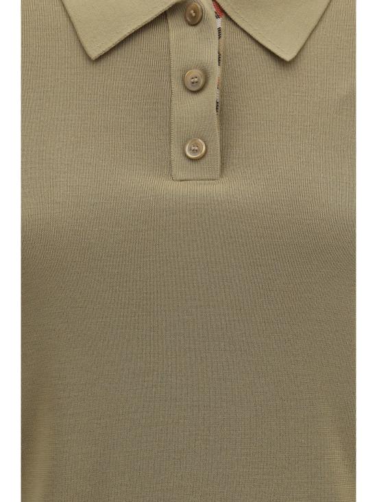 26FW 버버리 폴로 티셔츠 8130426 A3743 KHAKI - BURBERRY