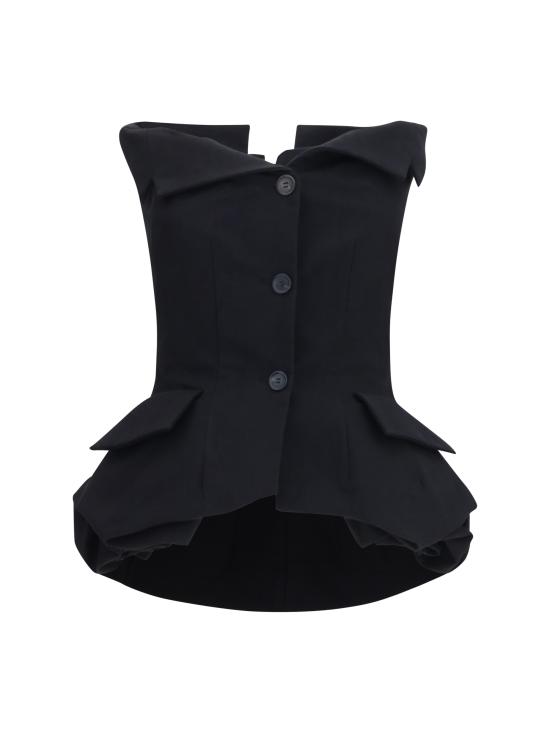 26FW 마그다뷰트림 반팔 티셔츠 145726 BLACK
