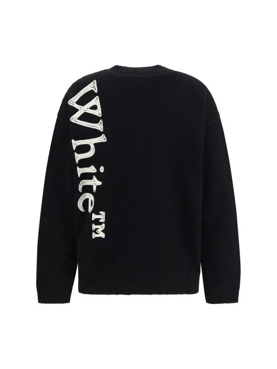 26FW 오프화이트 스웨터 2FE00534T W043 BLACK - OFF WHITE