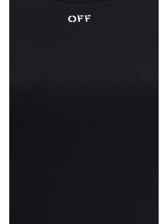 26FW 오프화이트 반팔 티셔츠 2FA00679T W003 BLACK - OFF WHITE