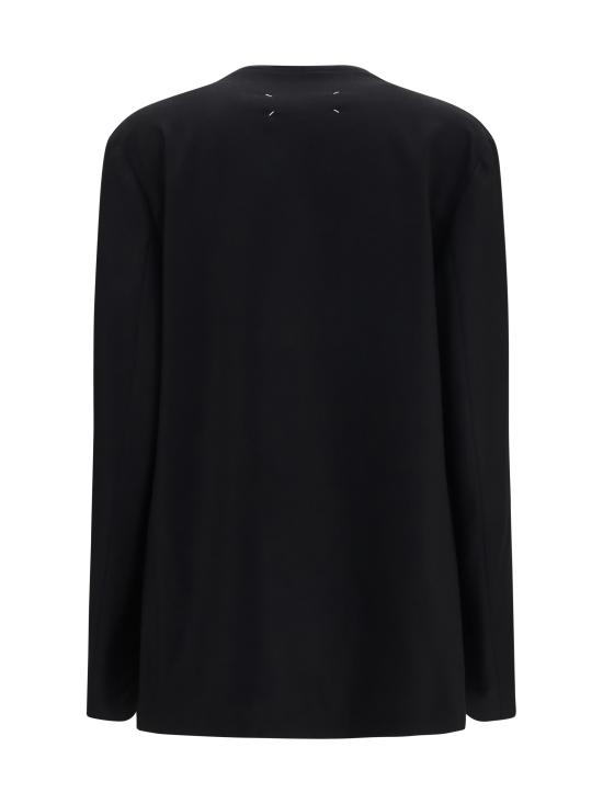 26FW 마르지엘라 미니멀 자켓 S51BN0441S47782 900 BLACK - MAISON MARGIELA