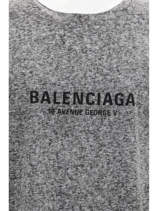26FW 발렌시아가 반팔 티셔츠 764235TUVS2 1000 GREY - BALENCIAGA
