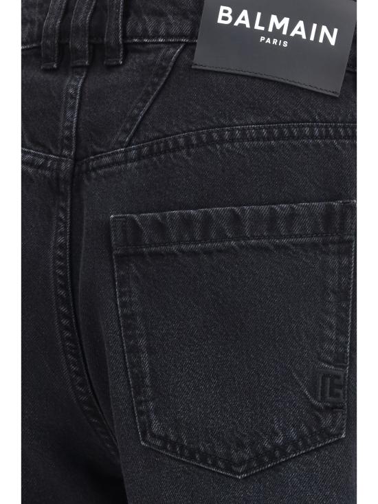 26FW 발망 스트레이트 팬츠 HH1MI115DG13 0PC BLACK - BALMAIN