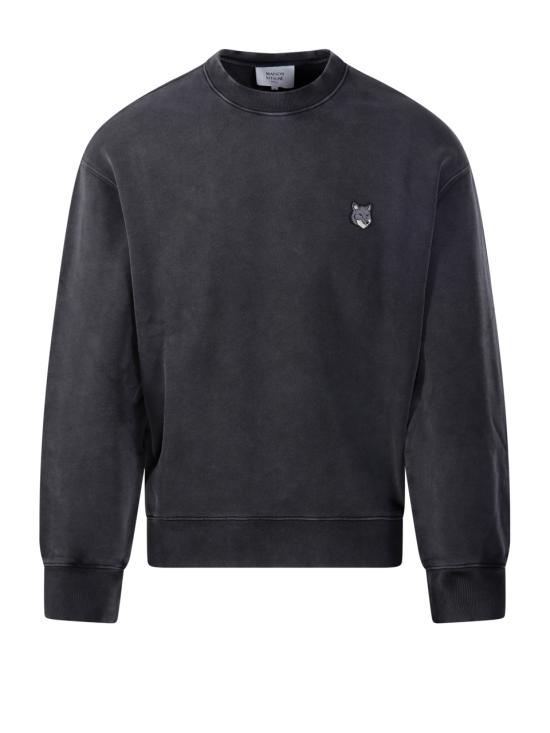 26FW 메종키츠네 긴팔 티셔츠 PM00304KMBIT4 0519 BLACK FADED