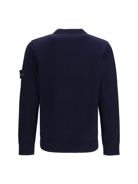 26FW 스톤 아일랜드 램스울 립드 트림 레귤러 핏 크루넥 점퍼 L2S155100072S00A3 V0020 BLACK - STONE ISLAND