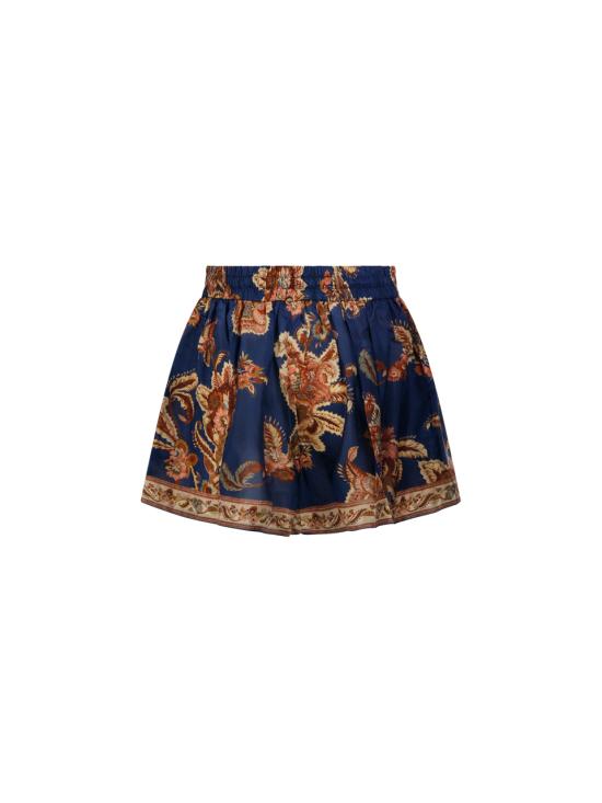 26FW 짐머만 숏팬츠 3497ASS261 NAVY JACOBEAN - ZIMMERMANN