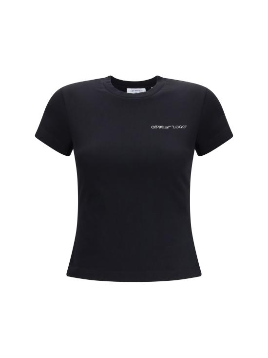 26FW 오프화이트 반팔 티셔츠 2FA00560T W003 BLACK