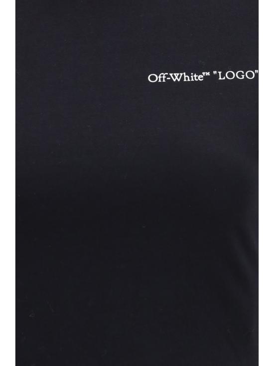 26FW 오프화이트 반팔 티셔츠 2FA00560T W003 BLACK - OFF WHITE