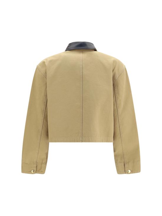 26FW 발렌시아가 크롭 워크웨어 재킷 A0029PTRP15 9501 BEIGE - BALENCIAGA