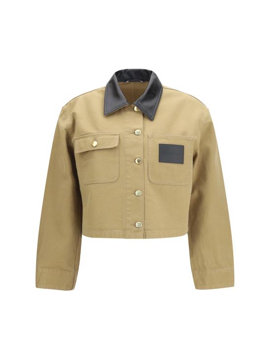 26FW 발렌시아가 크롭 워크웨어 재킷 A0029PTRP15 9501 BEIGE