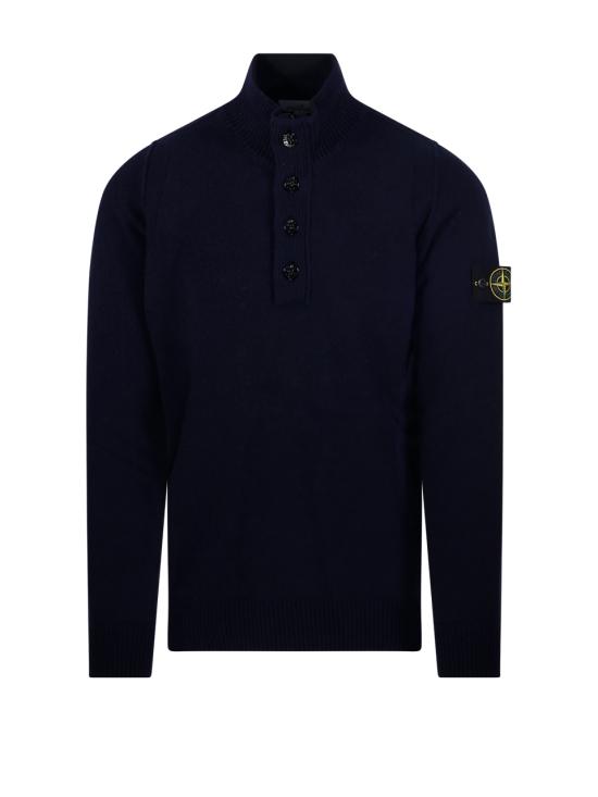 26FW 스톤 아일랜드 집업 니트 S155100040 S00A3 V0020 NAVY BLUE