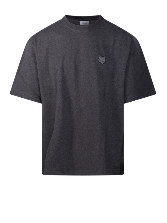 26FW 메종키츠네 폭스 헤드 오버사이즈 티셔츠 PM00109KJ0119 H170 DARK GREY MELANGE