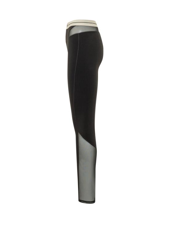 26FW 팜앤젤스 스트레이트 팬츠 PAWVK03F26FB01 100A BLACK CREAM - PALM ANGELS