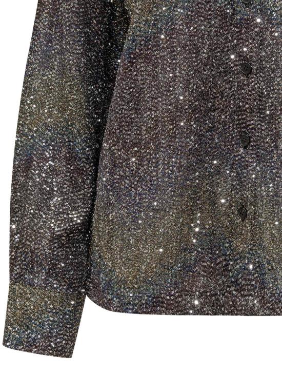 26FW 미소니 블라우스 DS26WJ0EBC006G S91SZ MULTIC BROWN BLUE YELLOW - MISSONI