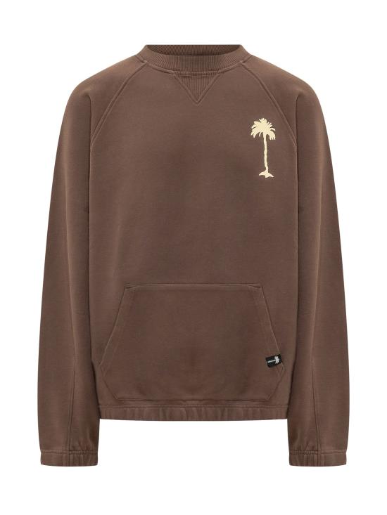 26FW 팜앤젤스 긴팔 티셔츠 PAMBA07F26FL01 6084 BROWN MULTICOLOR