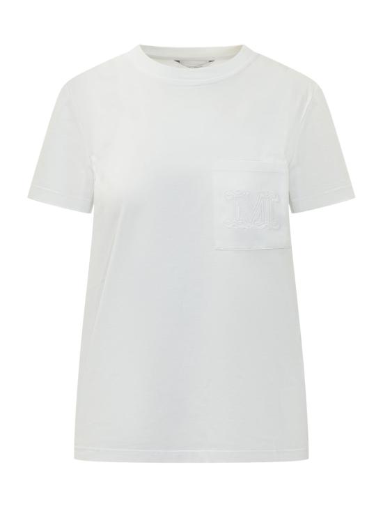 26FW 막스마라 파파이 코튼 저지 티셔츠 2621946051600 001 BIANCO