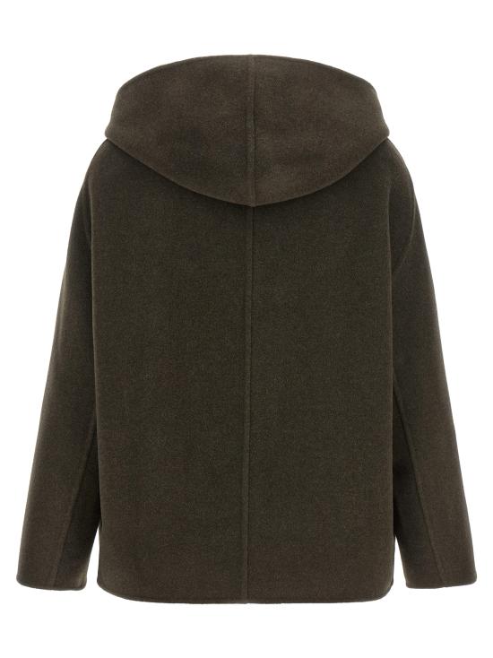 26FW 케이트 돌렘 울 블렌드 후드 자켓 6243547716 Green - KHAITE