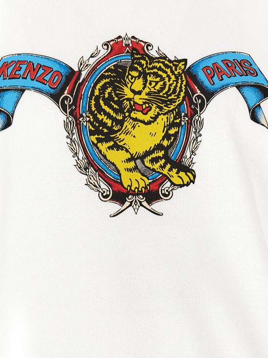 26FW 겐조 긴팔 티셔츠 FG65SW1544MQ02 White - KENZO