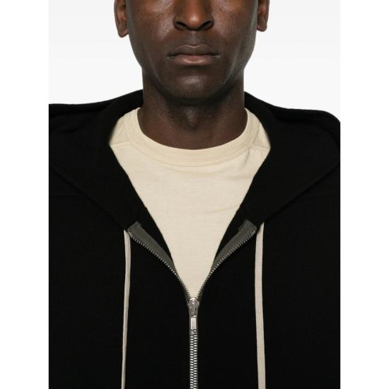 26FW 릭 오웬스 집업 니트 RU02F4614 WSBR 09 BLACK - RICK OWENS