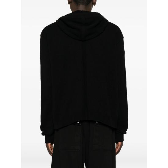 26FW 릭 오웬스 집업 니트 RU02F4614 WSBR 09 BLACK - RICK OWENS