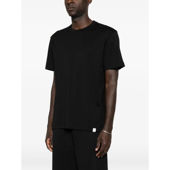 26FW 더블유오씨 반팔 티셔츠 126TS129JE PARIGI NERO BLACK - WOC