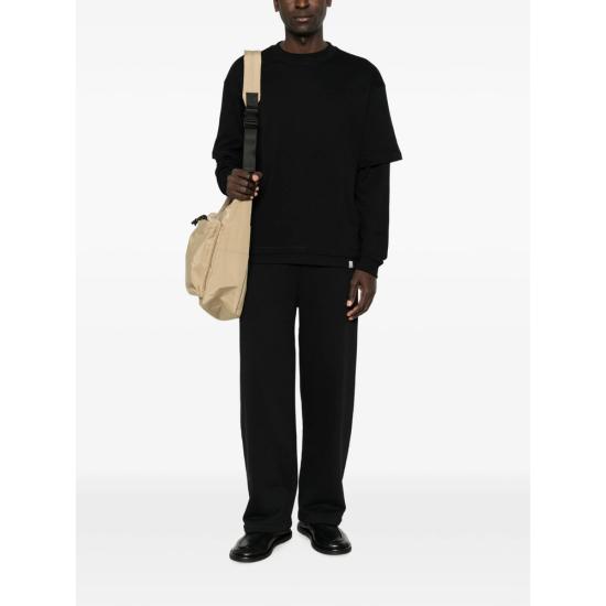 26FW 더블유오씨 긴팔 티셔츠 126TS212IN ORANGE NERO BLACK - WOC